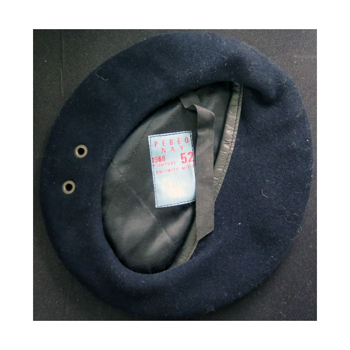 Béret bleu noir type infanterie PEBEO NAY  taille 52