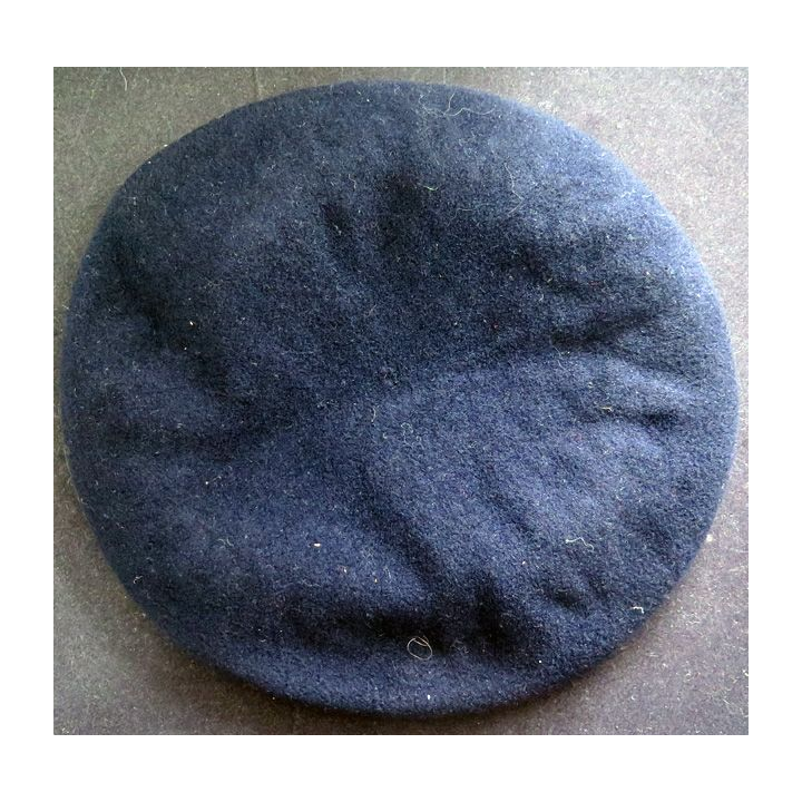 Béret bleu noir type infanterie LAULHERE OLORON  1982 taille 54