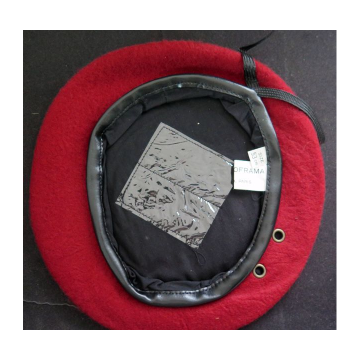 Béret rouge des parachutistes ETS. SOFRAMA 1989 Taille 53