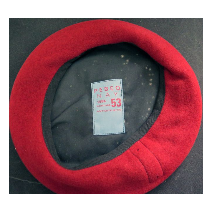 Béret rouge des parachutistes PEBEO NAY 1984 Taille 53