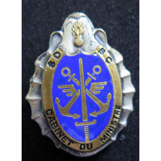 SDBC : insigne de la sous direction des bureaux du cabinet du MINDEF Drago G. 3039