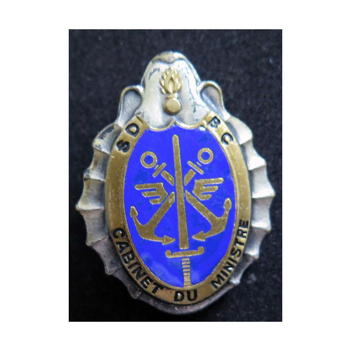 SDBC : insigne de la sous direction des bureaux du cabinet du MINDEF Drago G. 3039