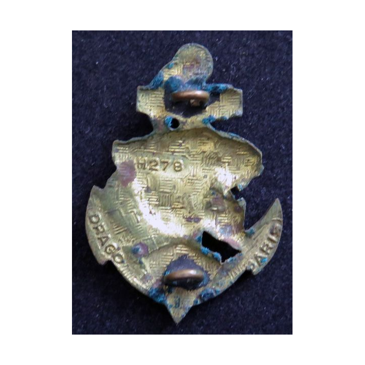 23° BIMA : insigne métallique du 23° bataillon d'infanterie de marine de fabrication Drago H. 278