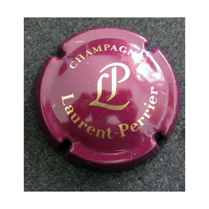 Capsule Muselet de bouteille de champagne LAURENT-PERRIER n° 55 Jeroboam, Bordeaux et Or