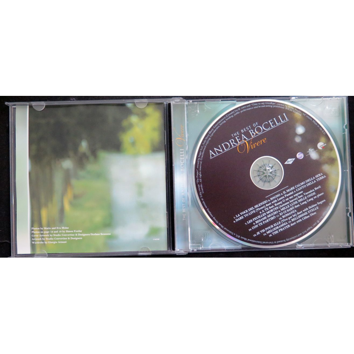 DISQUE CD : Vivere The Best of Andre Bocelli