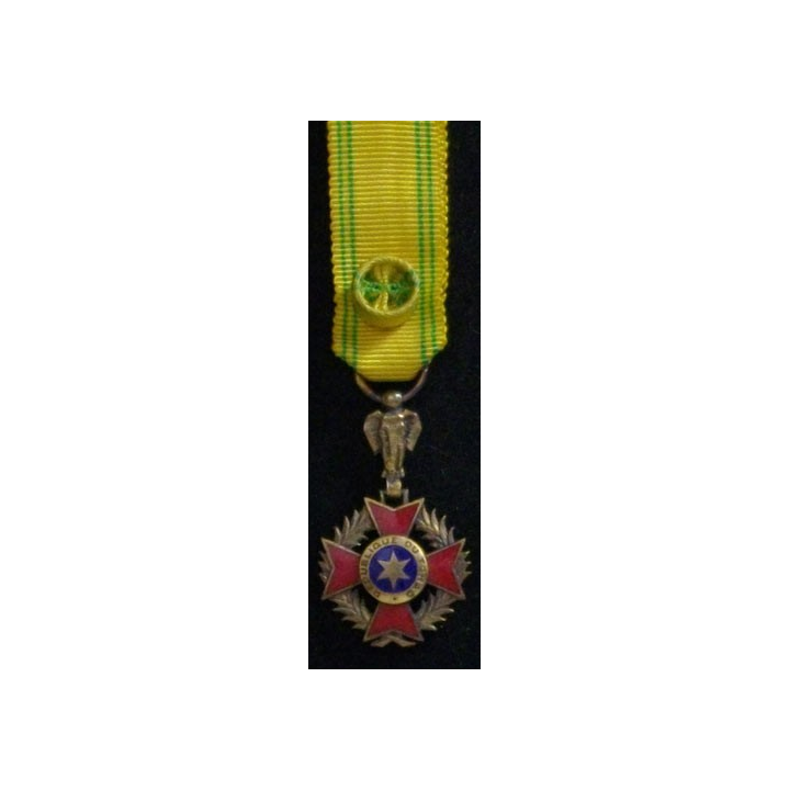 TCHAD : OFFICIER ORDRE NATIONAL TCHADIEN RÉDUCTION VERMEIL