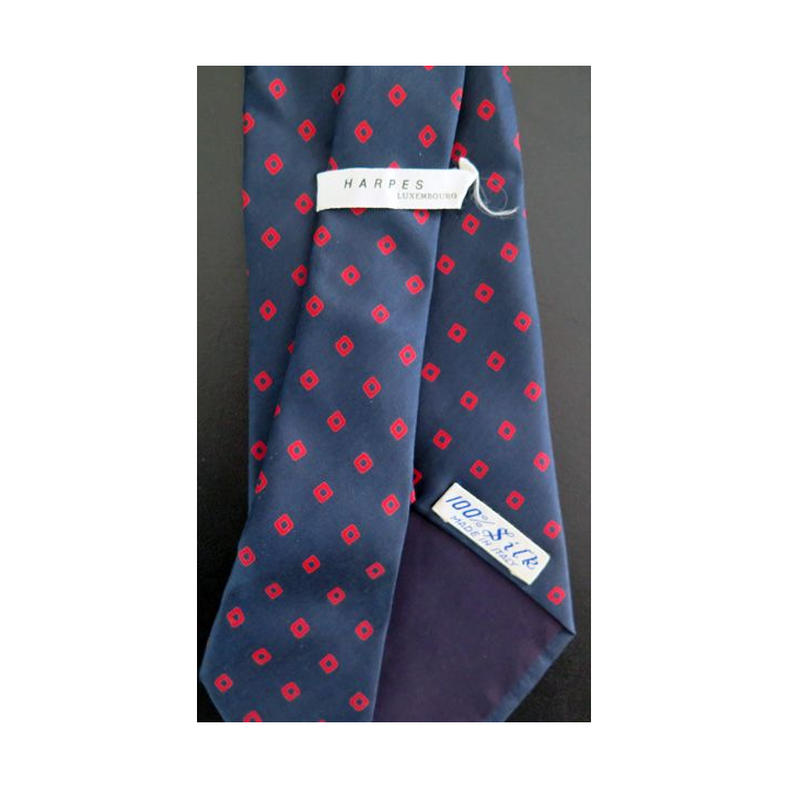 Cravate Harpes Luxembourg 100% Soie Made in Italy