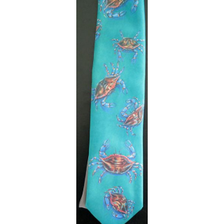 Cravate Crabes Ralph Marlin 100 % polyester Made in USA