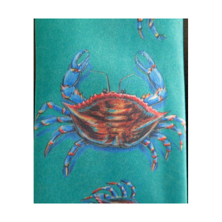 Cravate Crabes Ralph Marlin 100 % polyester Made in USA