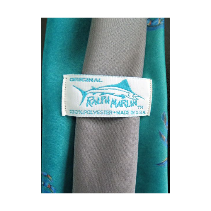 Cravate Crabes Ralph Marlin 100 % polyester Made in USA