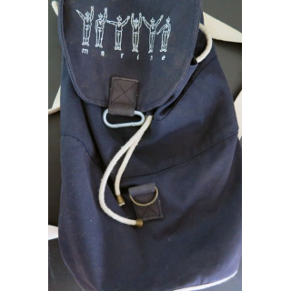 Petit sac à dos  de la marine avec mousqueton de fermeture