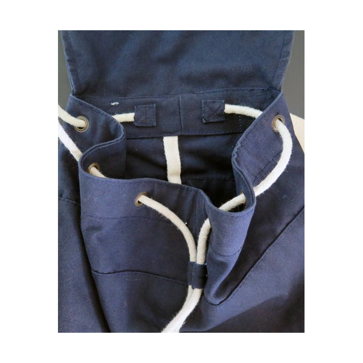 Petit sac à dos  de la marine avec mousqueton de fermeture