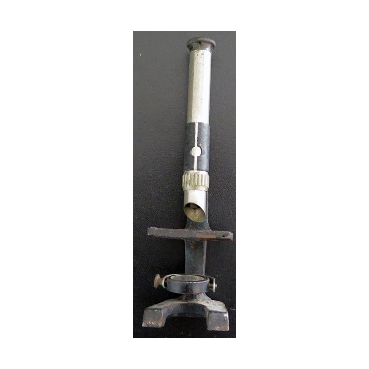 Microscope ancien hauteur 16 cm et base 5 x 4 cm