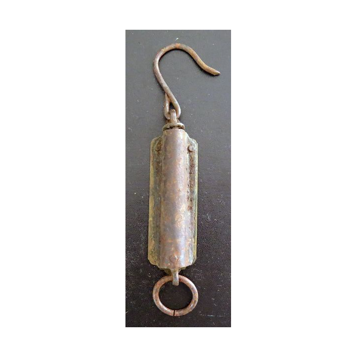 Balance de poche peson en laiton 18 x 3 cm