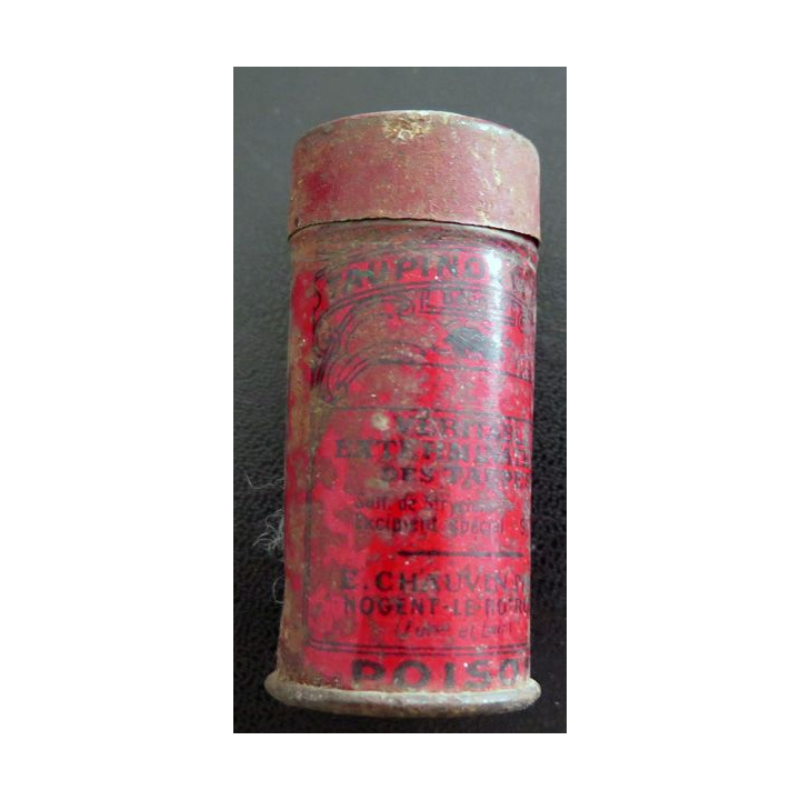 Petite boite véritable exterminateur des taupes 5,8 x 2,7 cm