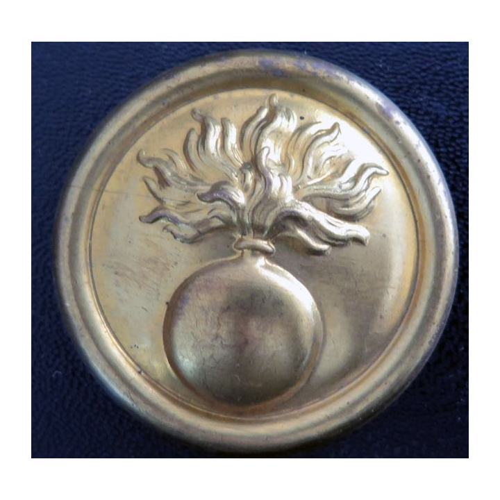 Plaques de 4 cm de diamètre en laiton avec grenade école