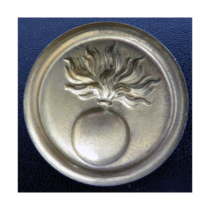 Plaques de 4 cm de diamètre en laiton avec grenade école