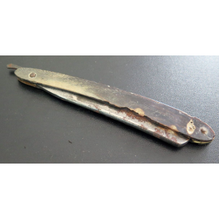 Ancien rasoir coupe choux Coton Aranty 11 cm de lame manche état moyen