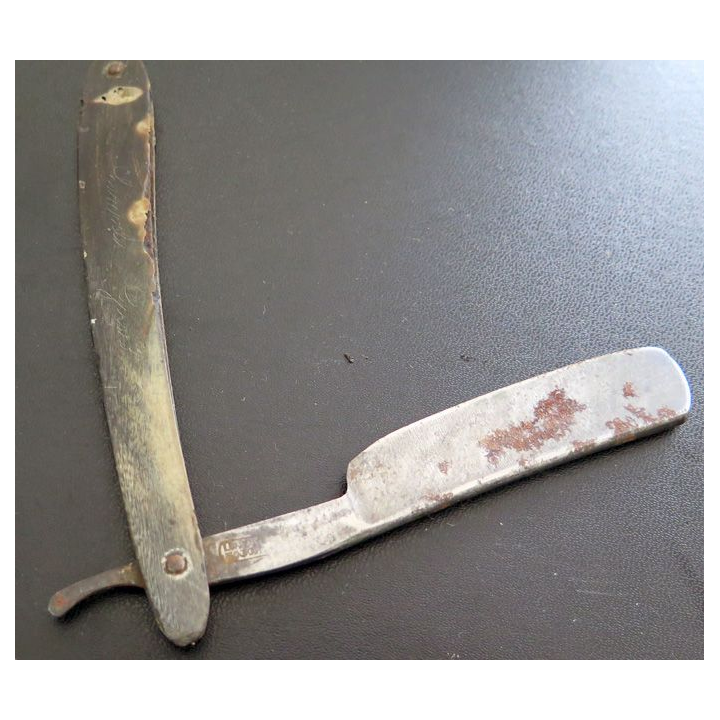 Ancien rasoir coupe choux Coton Aranty 11 cm de lame manche état moyen