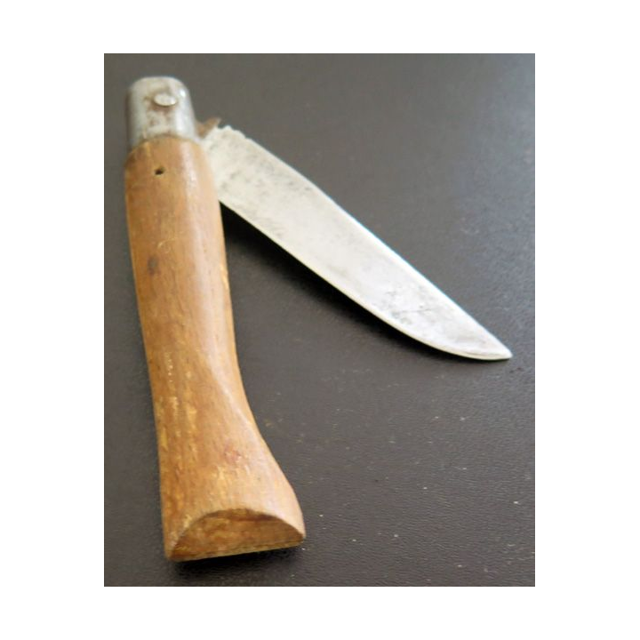 vieux Couteau de poche PRADEL manche en bois 8cm de lame