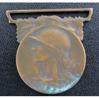 FRANCE : médaille commémorative de la Grande guerre 1914-1918 en bronze