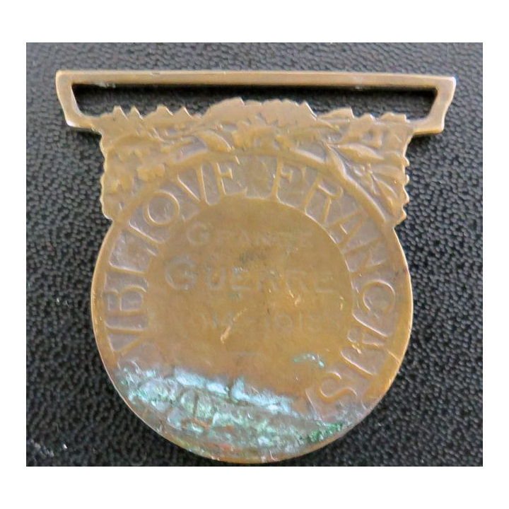 FRANCE : médaille commémorative de la Grande guerre 1914-1918 en bronze