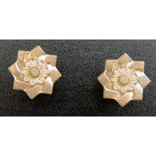 Paire de boutons de manchette cuivrés
