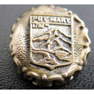 Coiffe de bouton Puy Mary 1787 m  2 cm de diamètre