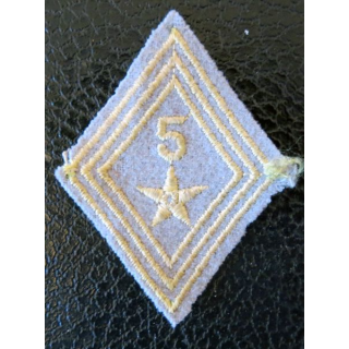 LOSANGE DE BRAS MODÈLE 45 : modèle troupe 5° régiment de tirailleurs variante