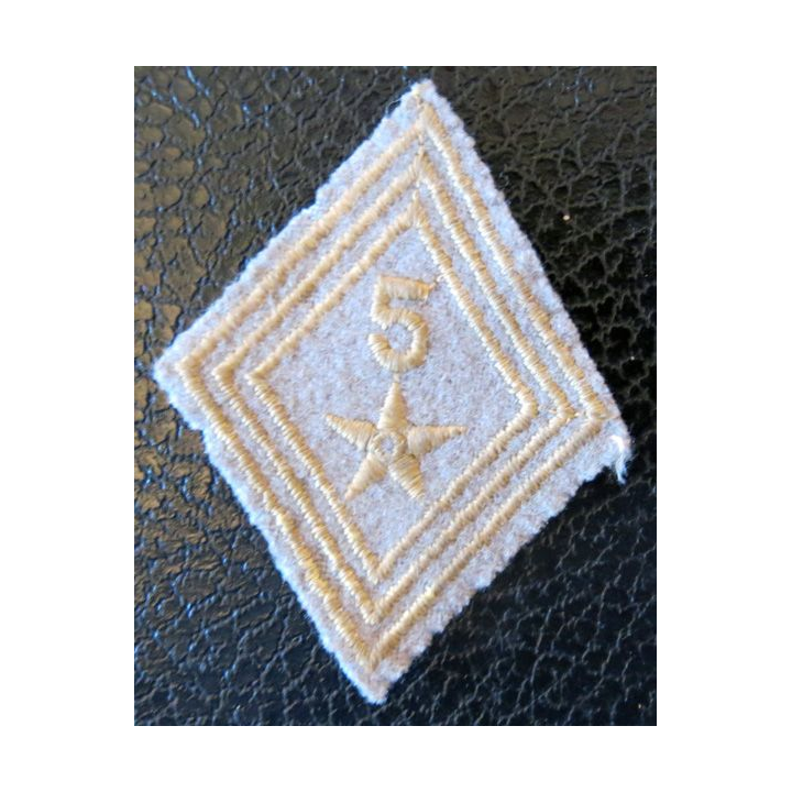 LOSANGE DE BRAS MODÈLE 45 : modèle troupe 5° régiment de tirailleurs variante