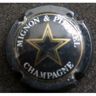 Capsule Muselet de bouteille de champagne MIGNON & PIERREL n° 7 Bleu-noir