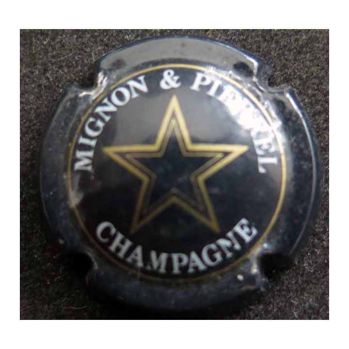 Capsule Muselet de bouteille de champagne MIGNON & PIERREL n° 7 Bleu-noir