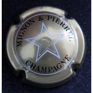 Capsule Muselet de bouteille de champagne MIGNON & PIERREL n° 13 Or