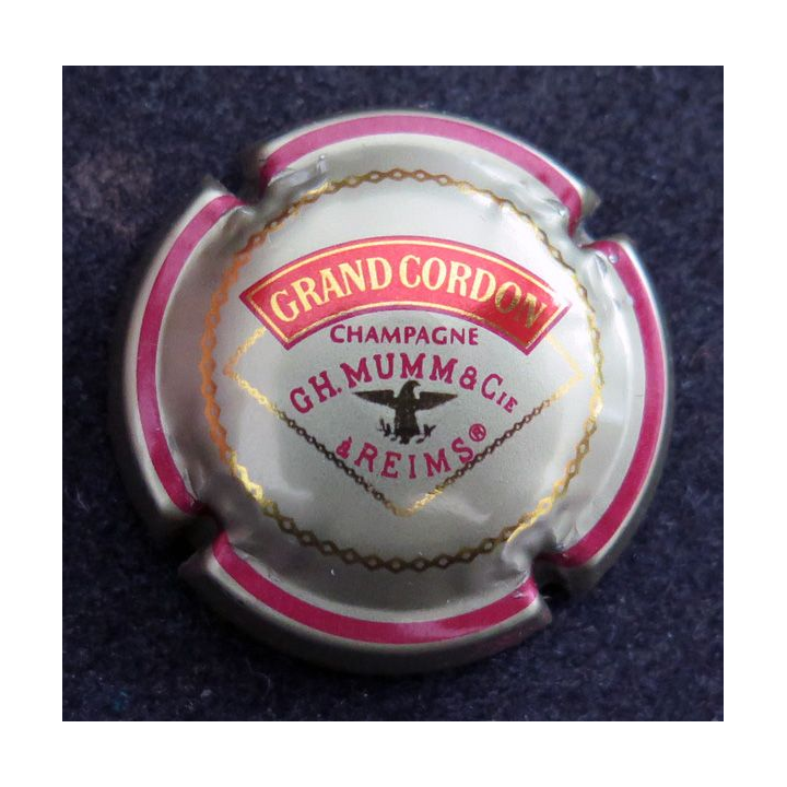 Capsule Muselet de bouteille de champagne G. H MUMM & C° n° 99 Or Grand cordon