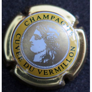 Capsule Muselet de bouteille de champagne JEAN OLIVIER n° 1 Cuvée du Vermillon