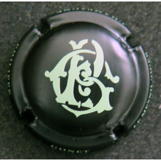 Capsule Muselet de bouteille de champagne GONET Philippe n° 11d noir et vert