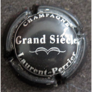 Capsule Muselet de bouteille de champagne LAURENT-PERRIER n° 65 Noir et argent 32 mm