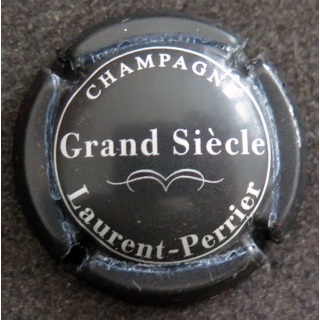 Capsule Muselet de bouteille de champagne LAURENT-PERRIER n° 63 Noir et argent 
