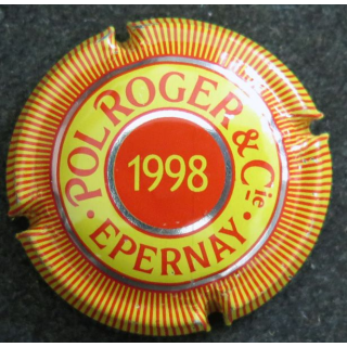 Capsule Muselet de bouteille de champagne POL ROGER n° 1998