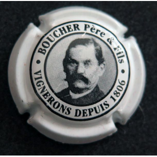 Capsule Muselet de bouteille de champagne BOUCHER Père & Fils n° 5a épi à droite