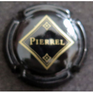 Capsule Muselet de bouteille de champagne PIERREL n° 1 Noir et Or