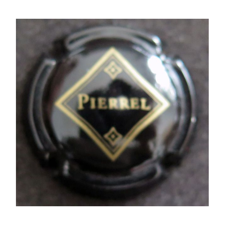 Capsule Muselet de bouteille de champagne PIERREL n° 1 Noir et Or