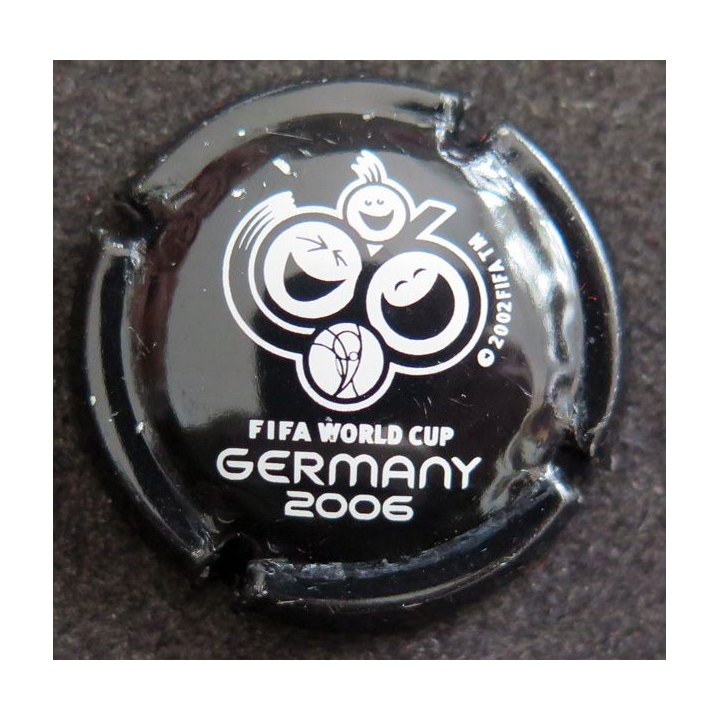 Capsule Muselet de bouteille de champagne LANSON INTERNATIONAL n° 87 Noir et blanc