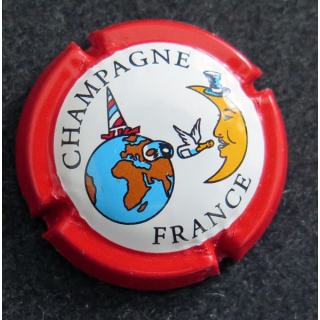 Capsule Muselet de bouteille de champagne GENERIQUE n° 633 Contour rouge