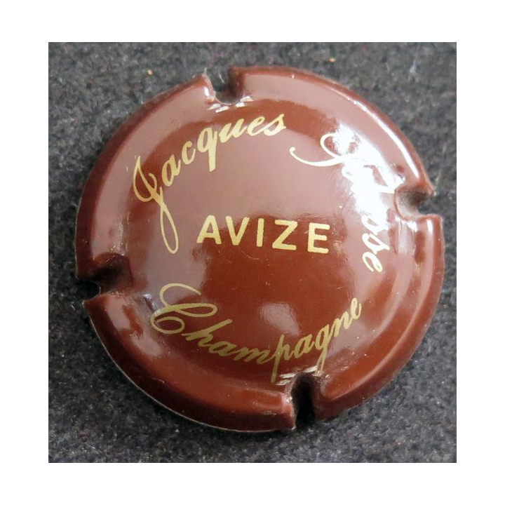Capsule Muselet de bouteille de champagne SELOSSE Jacques n° 24 marron