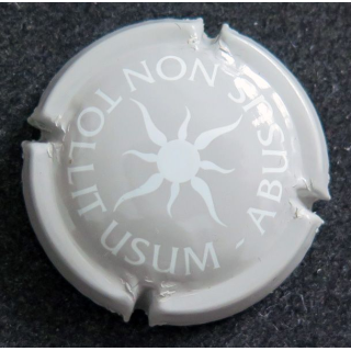 Capsule Muselet de bouteille de champagne LARMANDIER n° 4 Gris et blanc