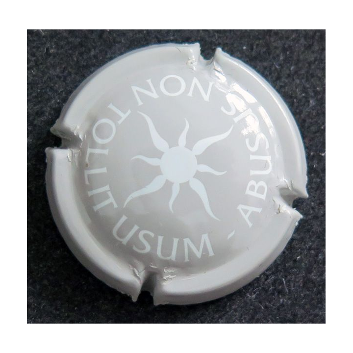 Capsule Muselet de bouteille de champagne LARMANDIER n° 4 Gris et blanc