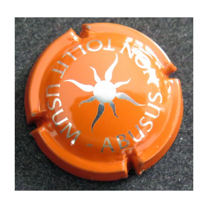 Capsule Muselet de bouteille de champagne LARMANDIER n° 5 Orange et métal