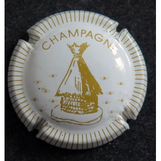 Capsule Muselet de bouteille de champagne CO.GE.VI n° 2 jaune striée