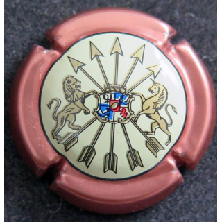 Capsule Muselet de bouteille de champagne ROTHSCHILD (Barons de) n° 6 contour rosé